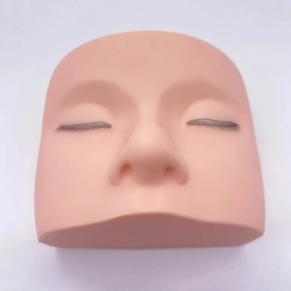 Soft 3D Lash Mannequin Head Silicone High Quality Lash Doll Head Simulated Eyelash Mannequin Head Lash Practice Zpaxo