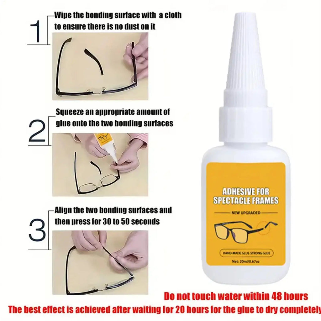 Low-Cost Eyeglass Repair Kit,Eyeglass Frame Adhesive Glue,Lens Fixative,Multipurpose DIY Craft Adhesive - Strong Bond for Pearl Zpaxo