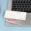 Universal Transparent Korean Language Tear-off Film Keyboard Sticker Zpaxo Black