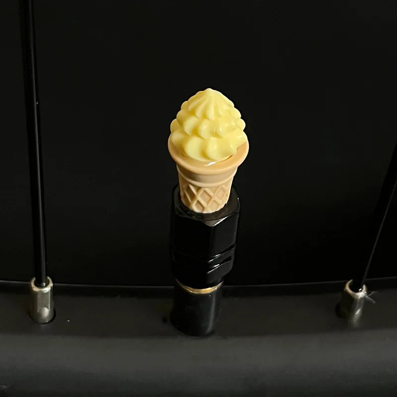 Cute Ice Cream Bike Valve Caps – 4-Pack Dustproof Tire Caps