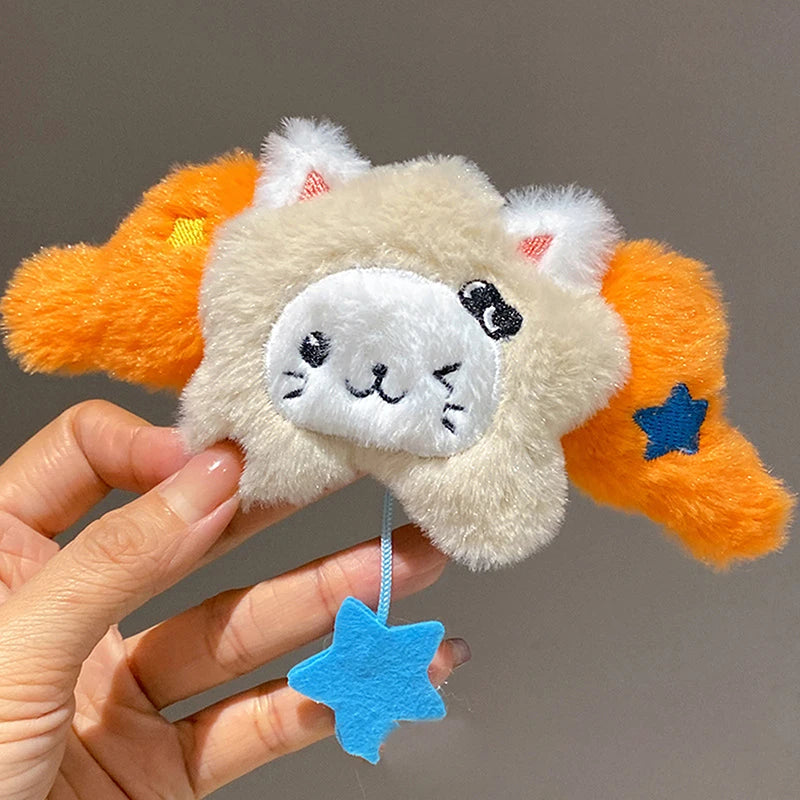 Star Wings Pendant Keychain Cartoon Fashion Cute Doll Plush Accessory Zpaxo