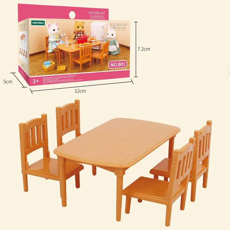 Dollhouse Furniture Kids Toys Miniature Doll House Accessories Zpaxo B01