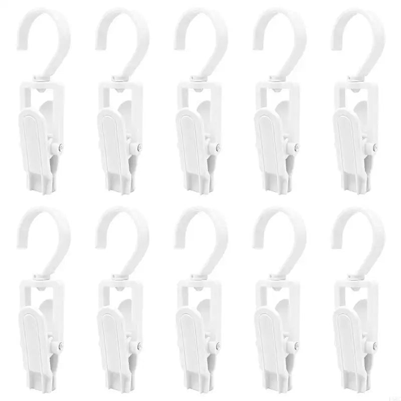 Multipurpose Plastic Clips Hanging Clothes Organizing Documents Kitchen Home Use Zpaxo White CN
