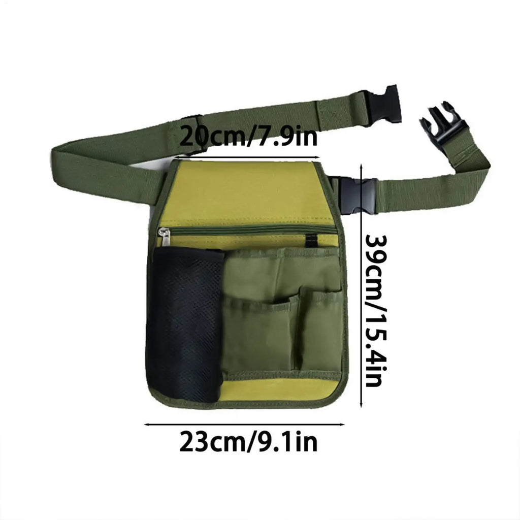 Adjustable Garden Tool Belt Unisex Multi-pocket Heavy Duty Pouch Work