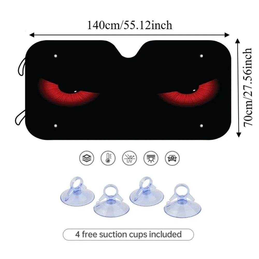 98 UV Protection Car Front Windshield Sun Shade Foldable Design Heat Zpaxo