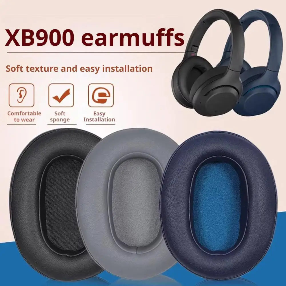 Sony WH-XB900N Replacement Ear Pads – Memory Foam & Leather Headphone Ear Pads Zpaxo