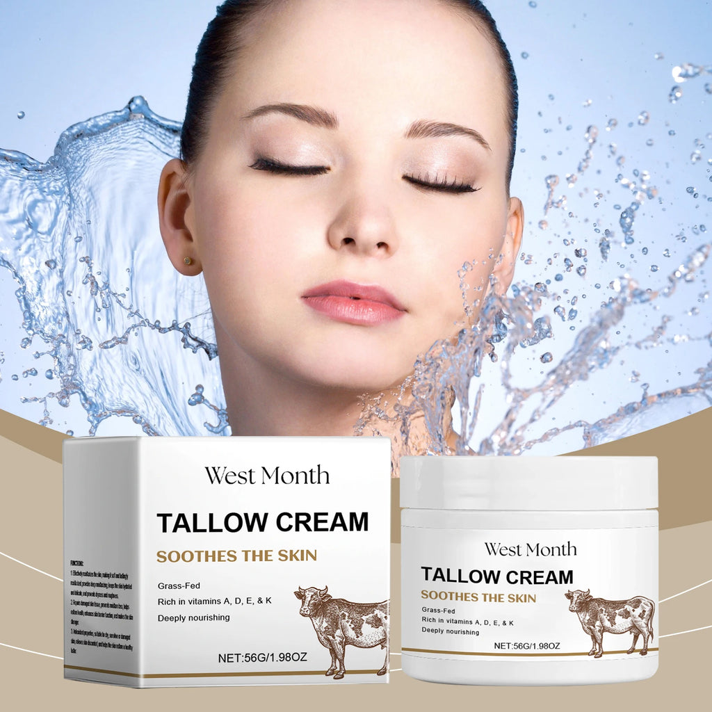 Tallow Face Cream Fade Fine Lines Lifting Firming Hydrating Smoothing Zpaxo