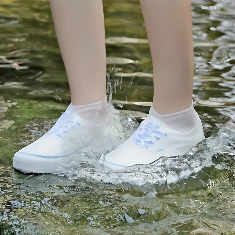 3 Pairs Boots Waterproof Shoe Cover Silicone Material Unisex Shoes
