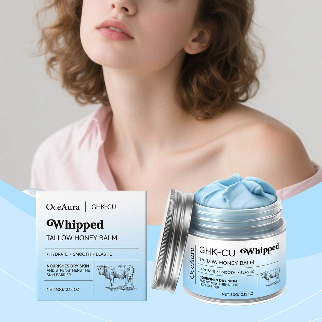 OceAura Tallow & Honey Whipped Body Cream | Deep Hydration Body Moisturizing Cream Zpaxo