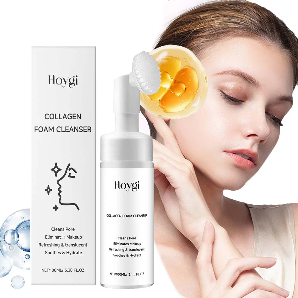 Hoygi Collagen Foam Facial Cleanser – Deep Clean & Moisturizing Foam Facial Cleanser Zpaxo