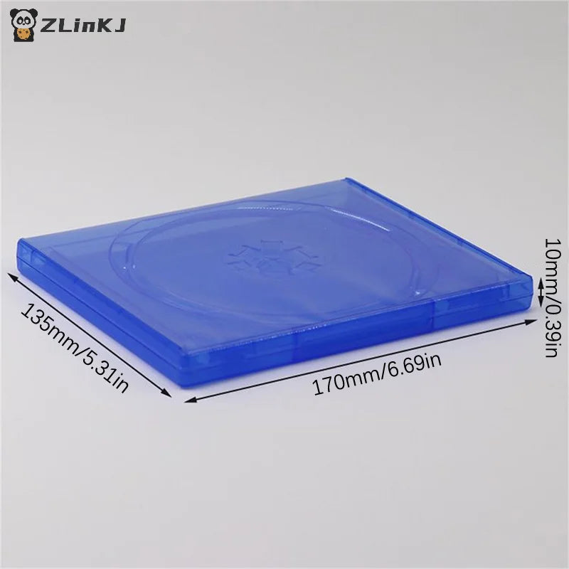 ▶1/2/3PCS Blue CD DVD Discs Storage Box Cover CD Game Case Protective Box Game Disk Holder Disk Case Zpaxo