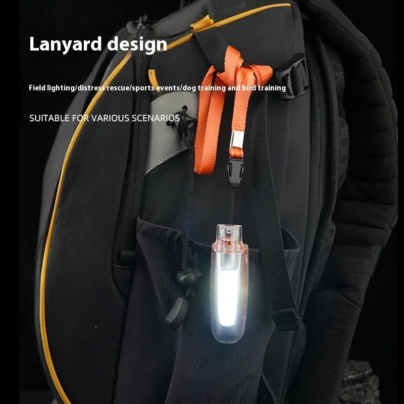 COB LED Whistle Keychain Flashlight – 300 Lumen Portable Light