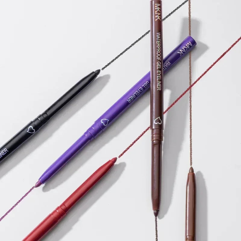 Waterproof Black Brown Eyeliner Pencils Smudge-Proof Long Lasting Easy To Wear Eye Liner Gel Matte Quick Drying Eyeliner Pen Zpaxo
