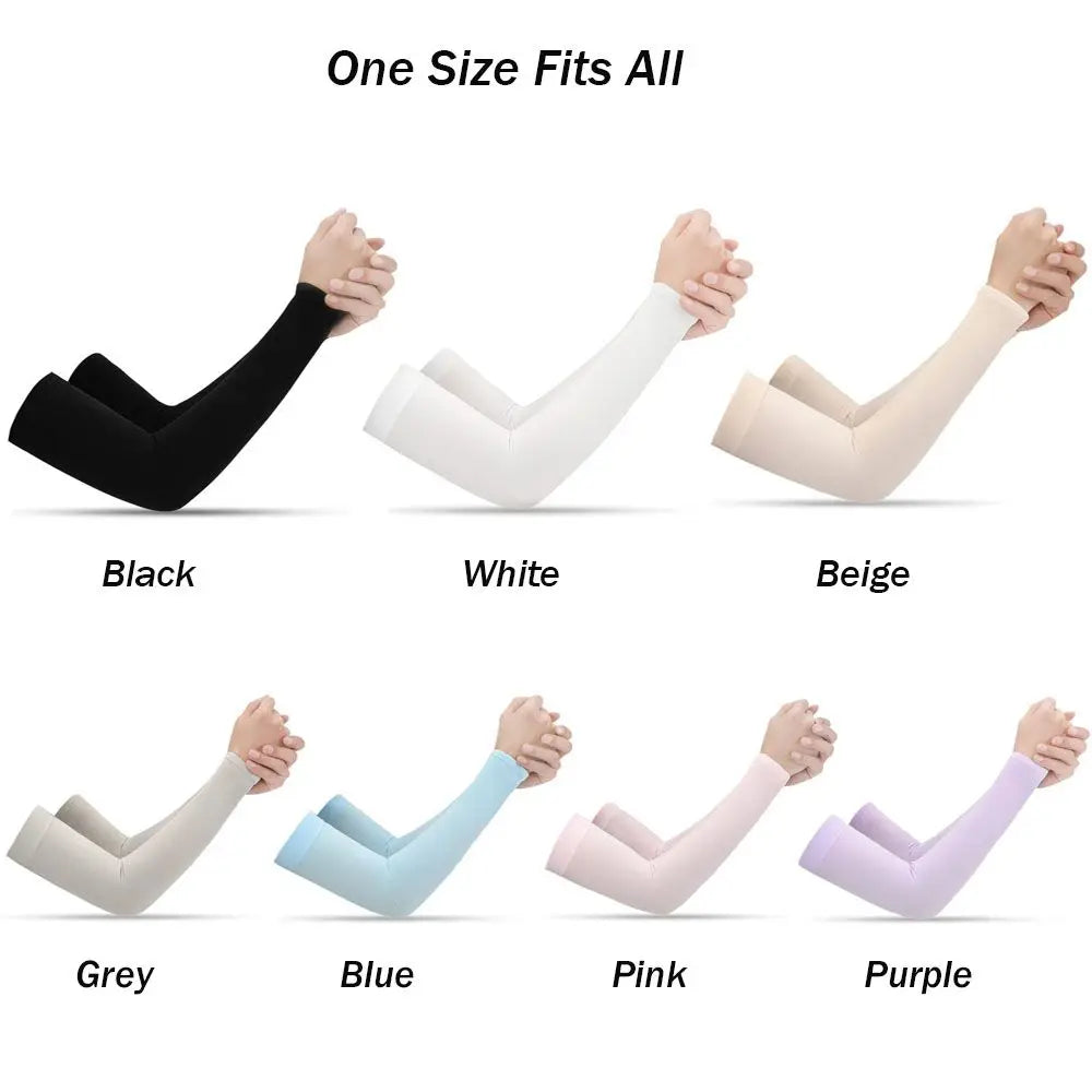 New Summer Cooling Running Basketball Arm Cover Arm Sleeves Outdoor Sport Sun Protection Zpaxo