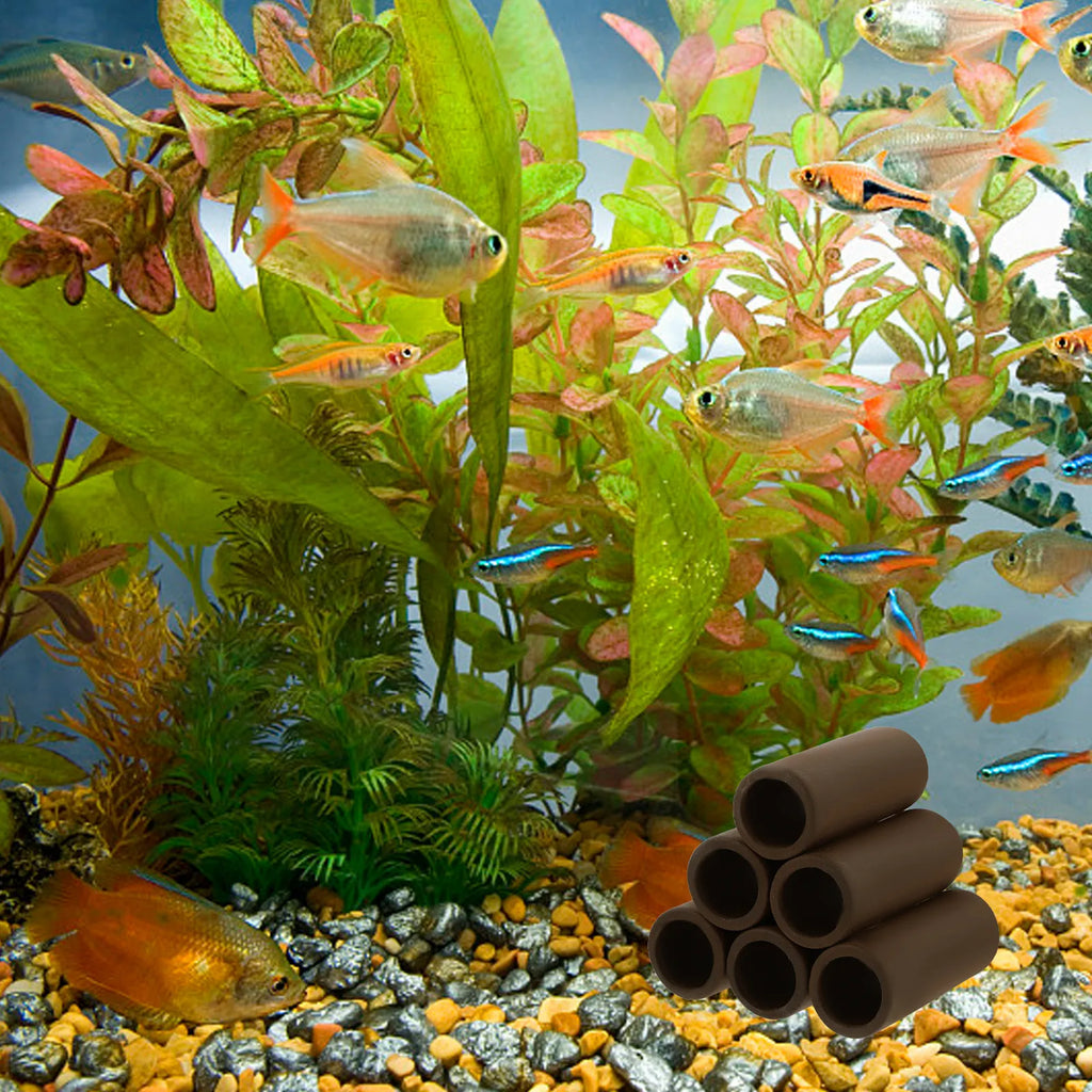 Fish Tank Ceramic Cave Shelter Tube Aquarium Decoration Shrimp