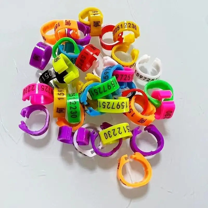 DIY Customized Plastic Pigeon Foot Ring Inner Diameter Suitable All