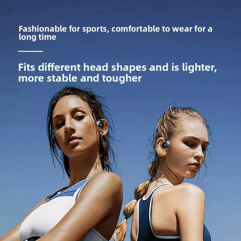 Bluetooth wireless headphones - bone conduction - touch control - non-intrusive earpiece - extremely long battery life Zpaxo