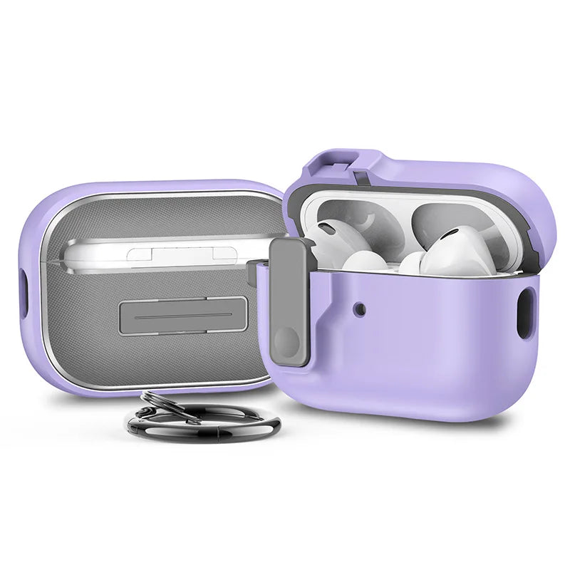 Luxury Earphone Protective Case Airpods 2 Shockproof Headphones Hook
