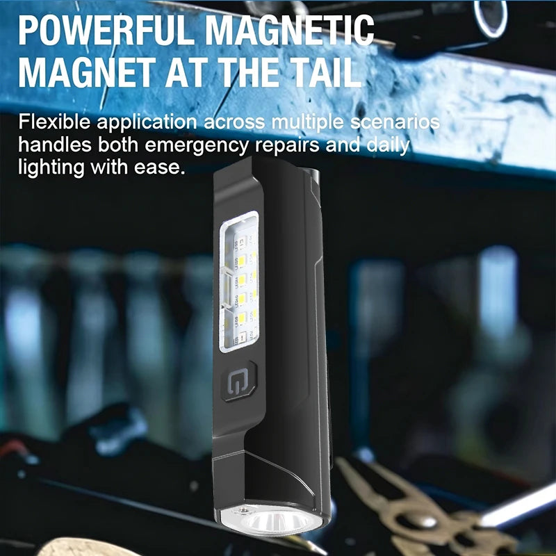 IR Strong Light Flashlight Portable Pen Clip Magnetic Torch Zpaxo