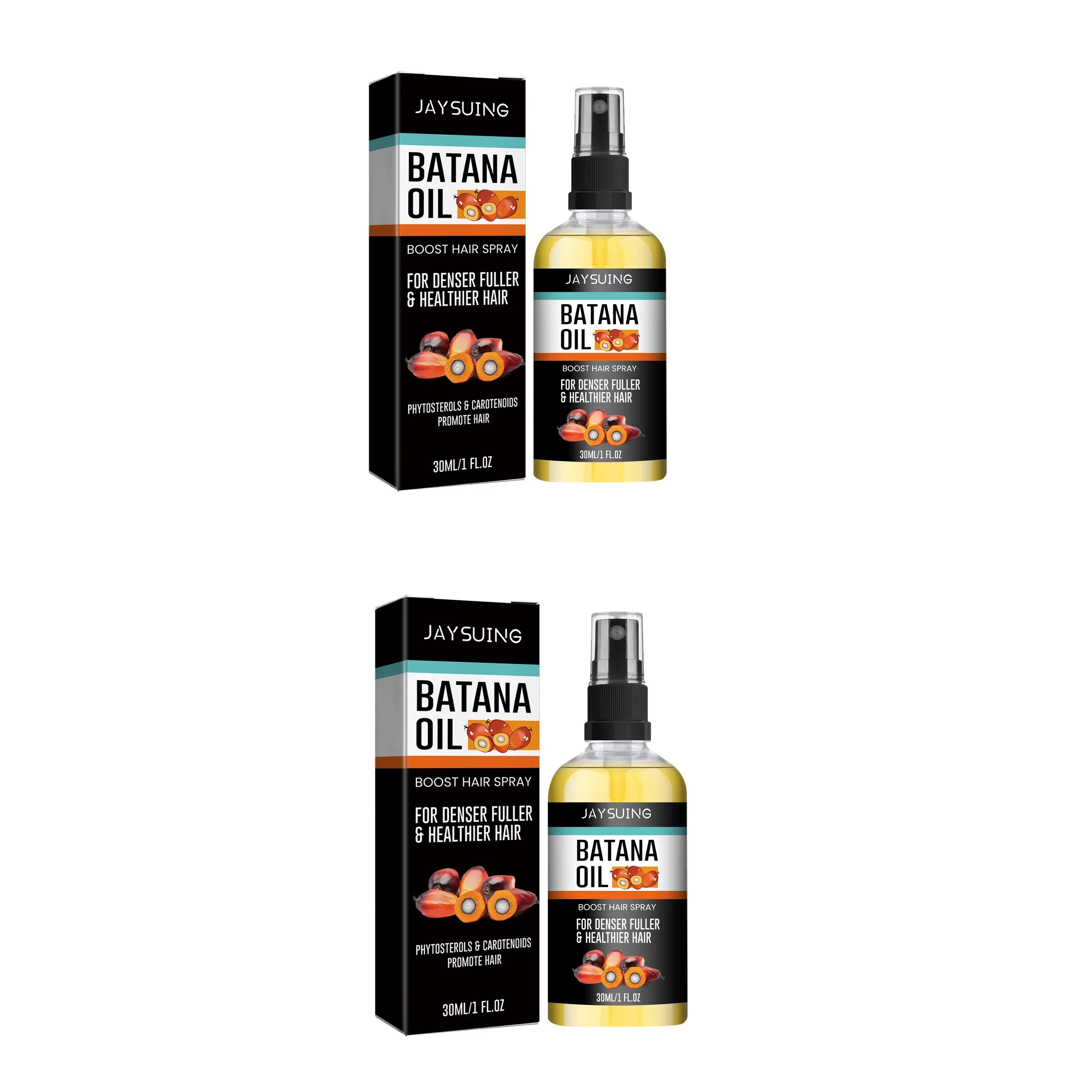 Jaysuing Natural Batana Oil Hair Spray Anti Hair Loss Hair Care Promotes Hair Growth Suitable for Men and Women Hair Conditioner Zpaxo 2pcs