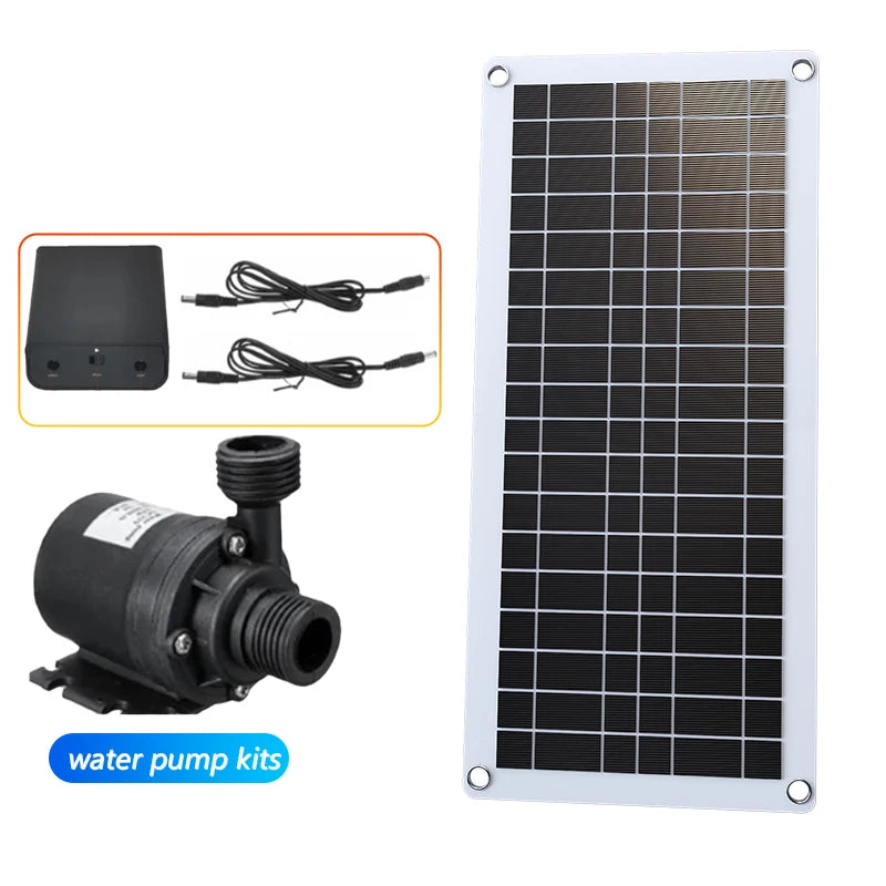 500W Professional Solar Water Pump H Flow Rate PET Plate Bird Bath Zpaxo