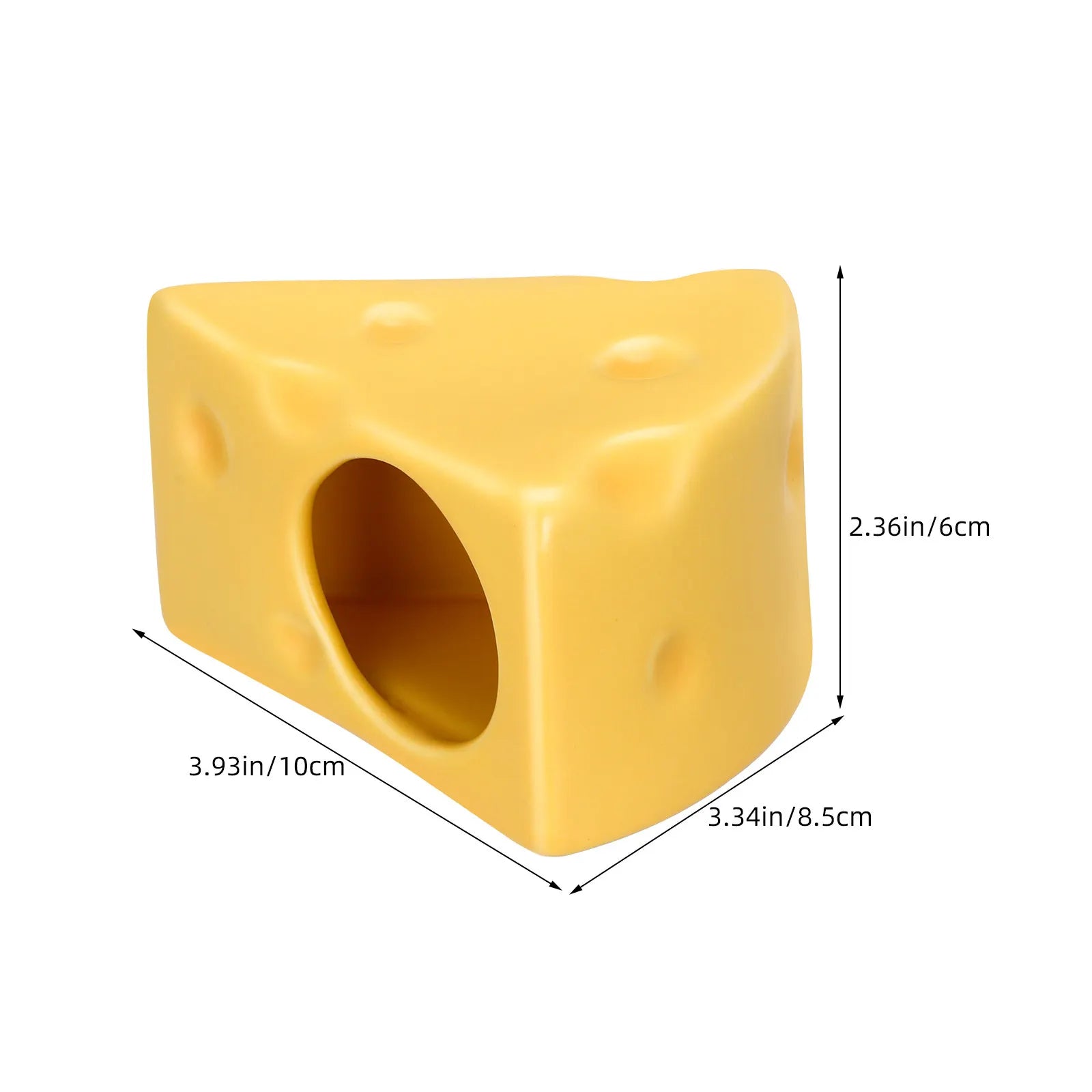 Ceramic Hamster Nest Cheese Cooling Small Pet Hideout Rat Guinea Pig