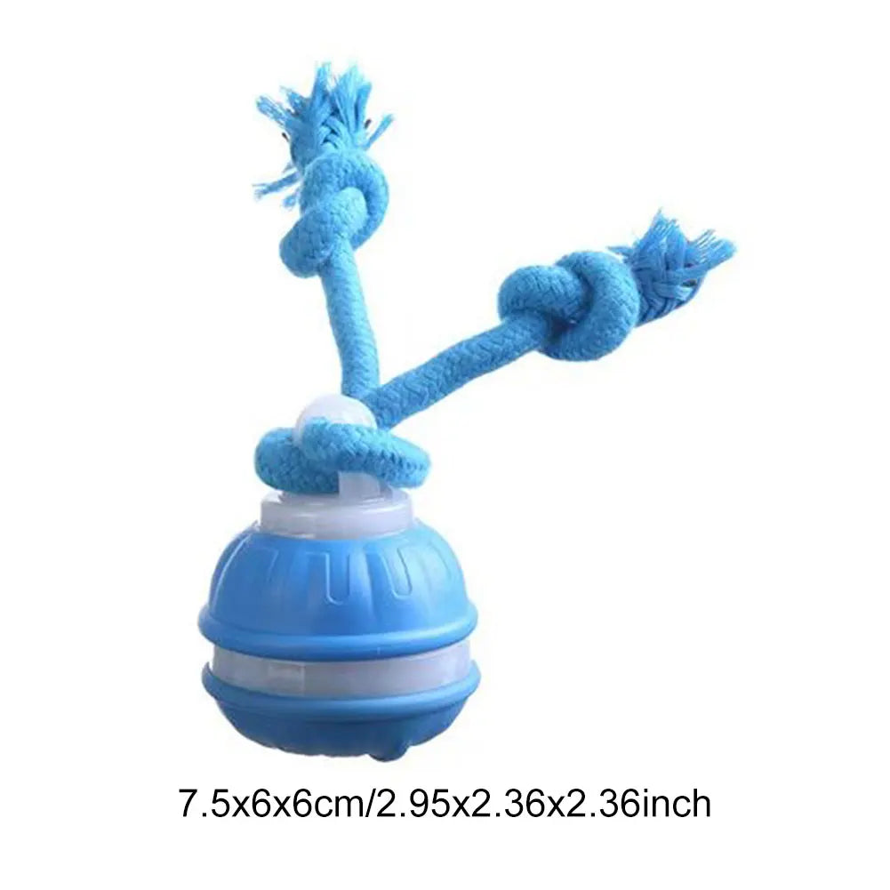 Smart Dog Toy Ball Electronic Interactive Pet Moving Rope USB 3 Modes