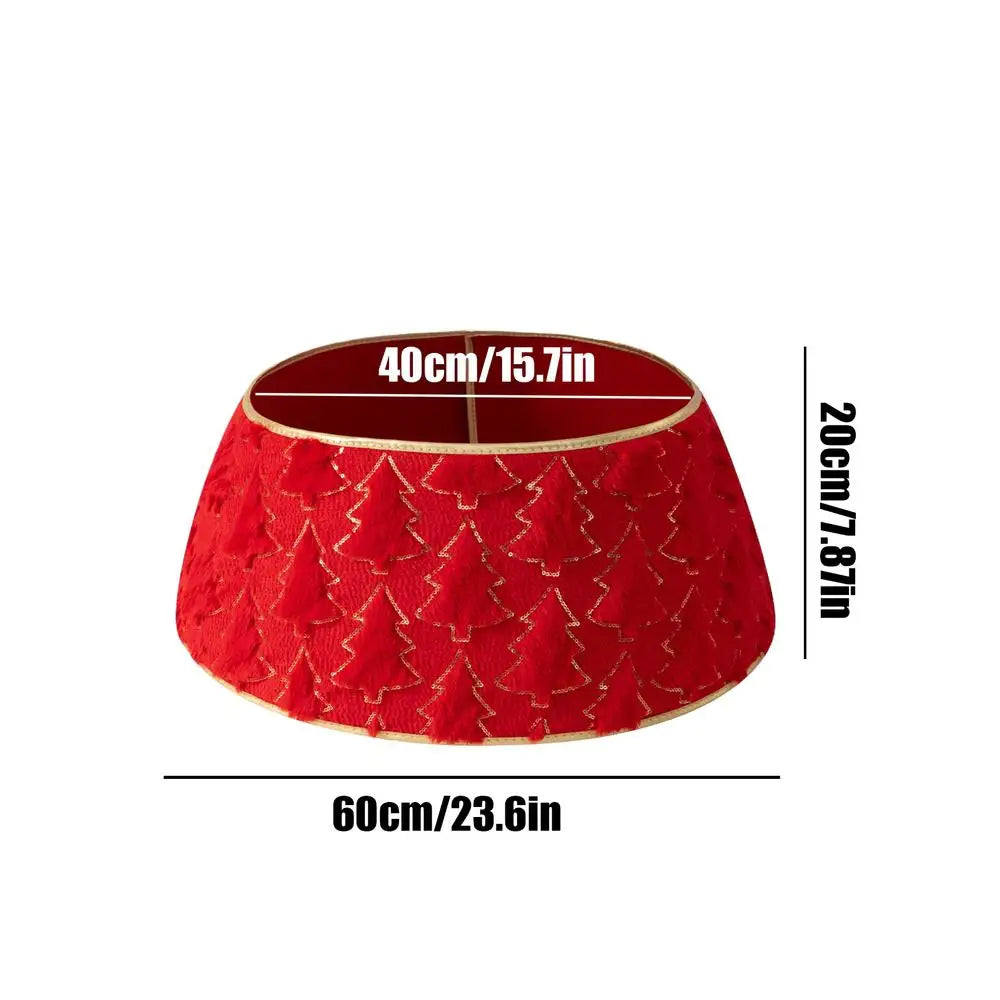 Tree Collar Plush Bohemian Protector Upper Diameter Christmas Stand