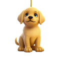 2D Dog Christmas Tree Hanging Pendants Cartoon Decorative Cartoon Dog Car Pendant Hanging Acrylic Dog Christmas Tree Charms Door Zpaxo A