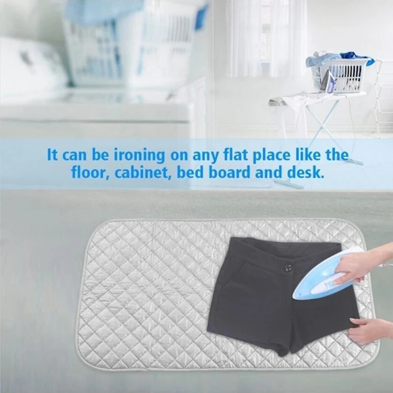 Portable Ironing Mat Laundry Pad Washer Dryer Cover Board Heat