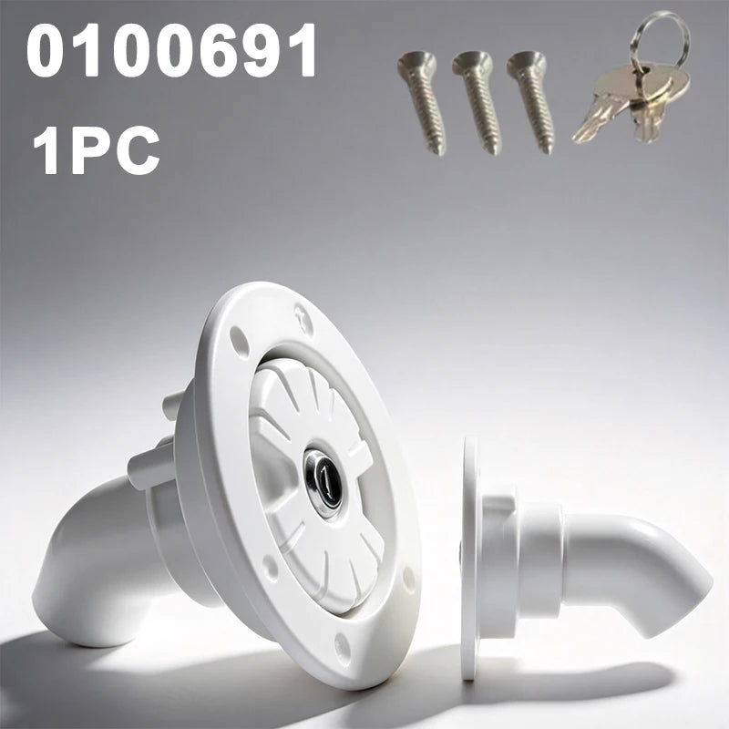Round Gravity Water Inlet with Lock for RV Camper Boat