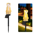 Solar Owl & Dog Resin Garden Lawn Lamp – IP65 Waterproof
