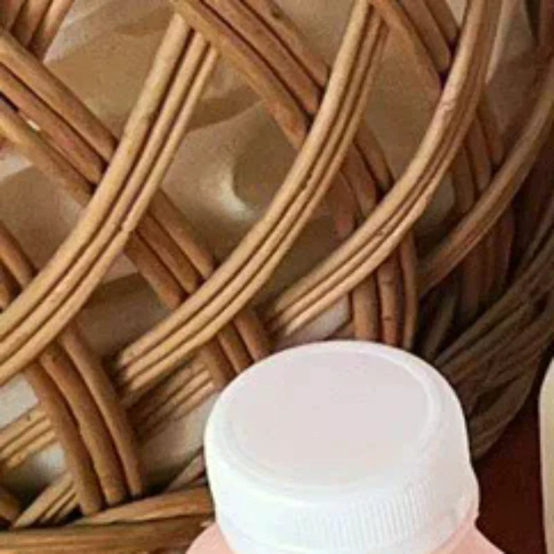 Plastic Juice Bottle PET Milk Beverage Lid Camping Hiking Drinkware Zpaxo