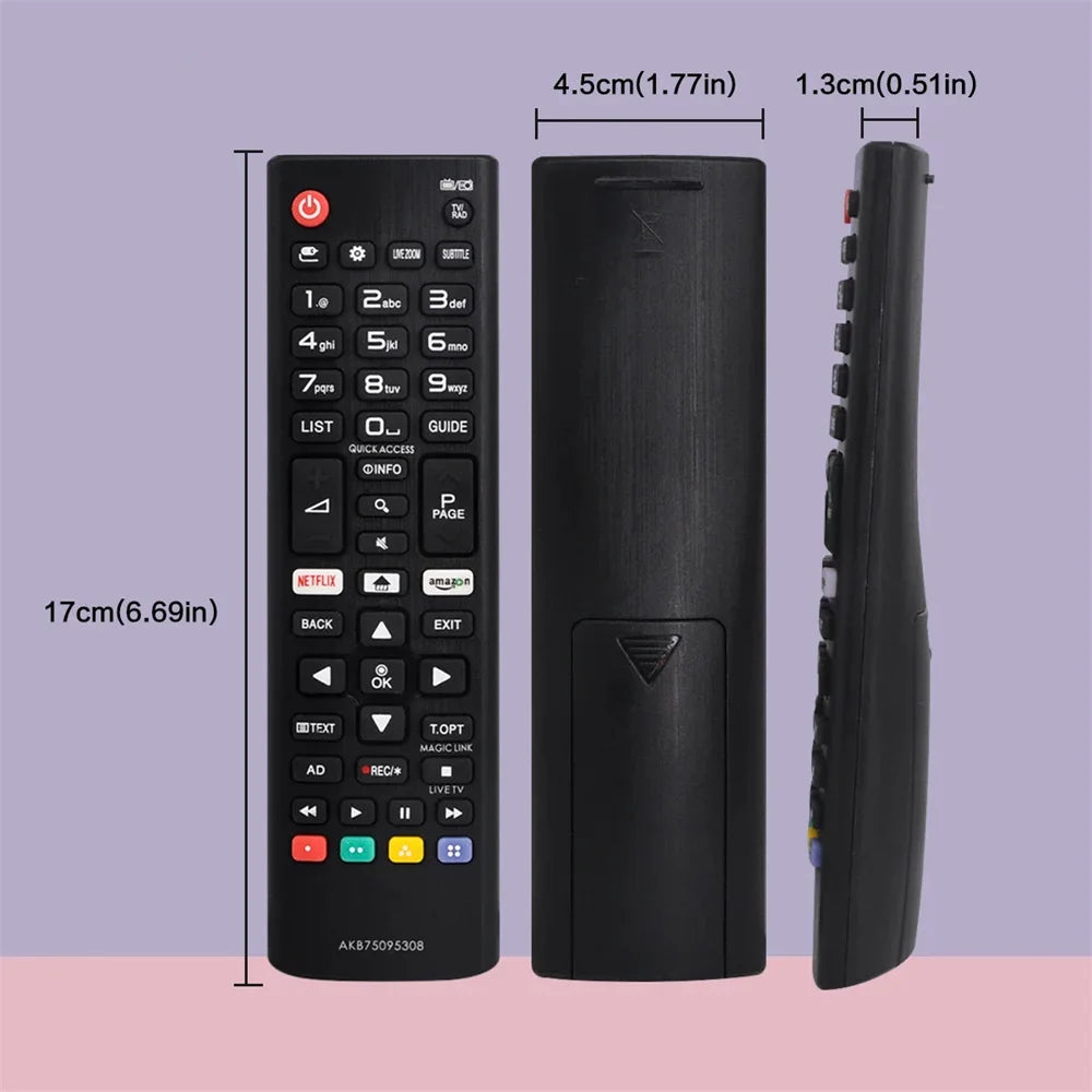 Universal Remote Control Replacement Black D-Pad Learning IR Remote Control LG Electronics For AKB75095308 LG SMART TV 433MHZ Zpaxo