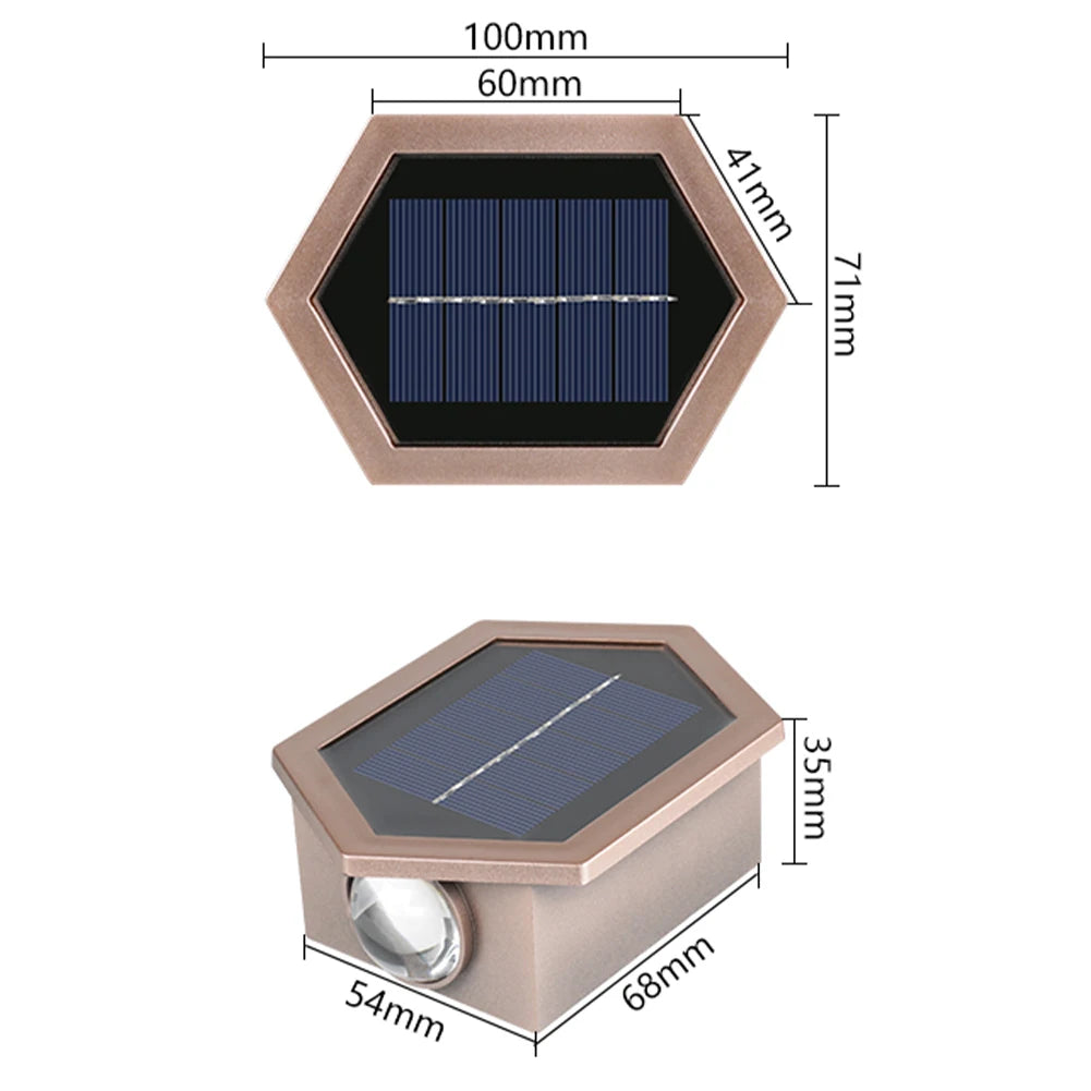 Solar LED Wall Decorative Lamp Plastic House Waterproof Sensory
