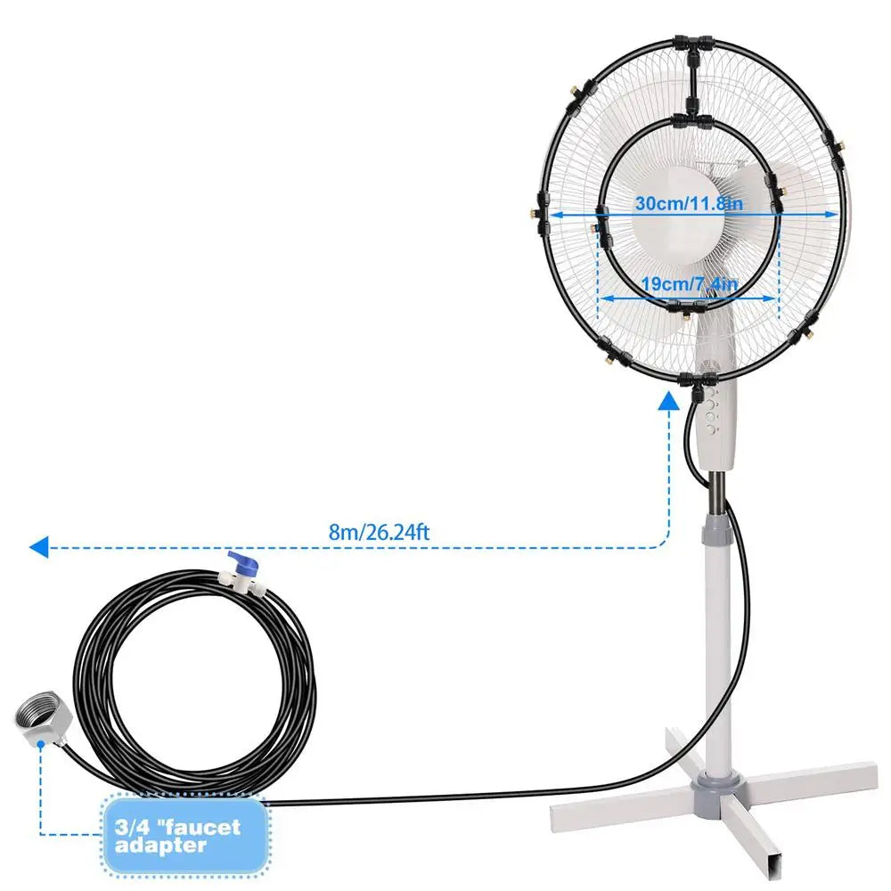 Fan Mister Upgraded Portable Misting Patio Misters 6 Removable