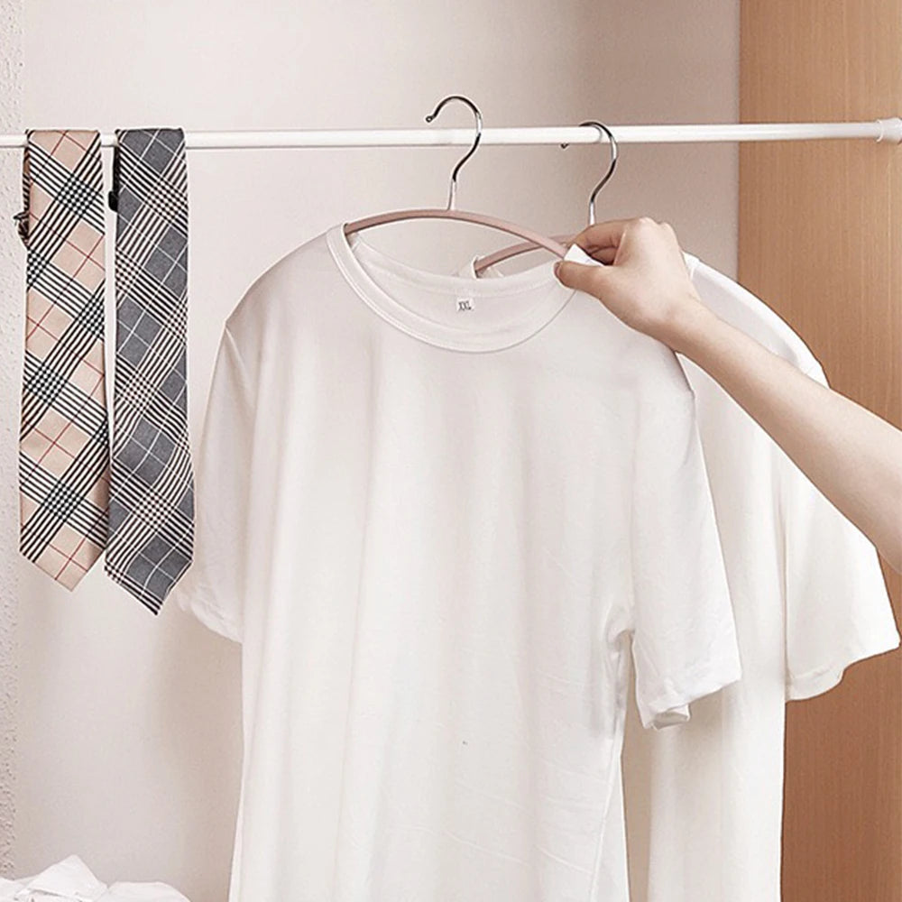 3Pcs Adjustable Tension Rods Extendable Wardrobe Rack Spring Curtain Rod for Bedroom Cupboard Organizer No Drilling Hanging Rods Zpaxo