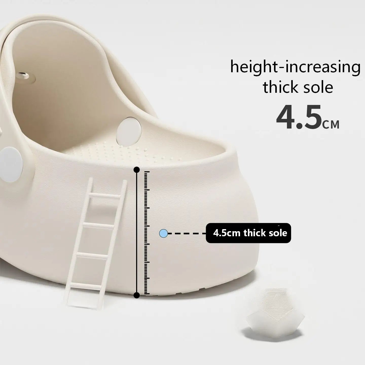 SHAJI Cloud Feel Closed Toe Clogs Women Summer EVA Thick Sole Non