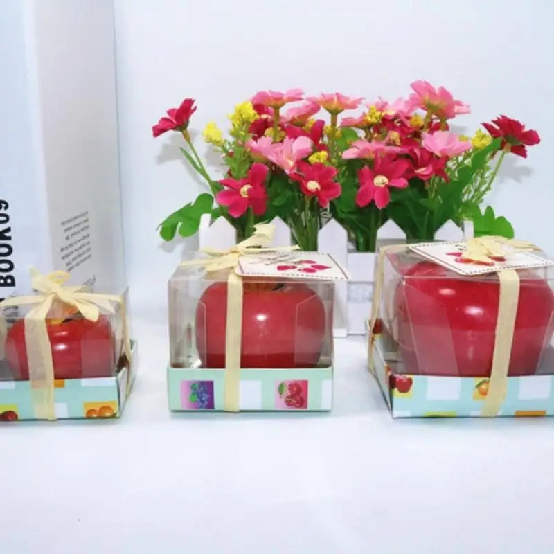 3D Apple Scented Candle – Fruit Aromatherapy Holiday Gift