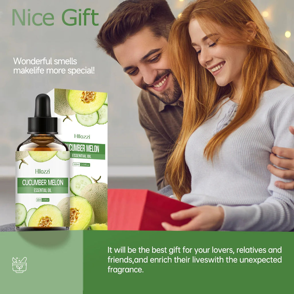 CUCUMBER MELON ESSENTIAL OIL Fruit essential oils Pure essential oils Hydrating Moisturizing Multifunctional essential oils Arom Zpaxo