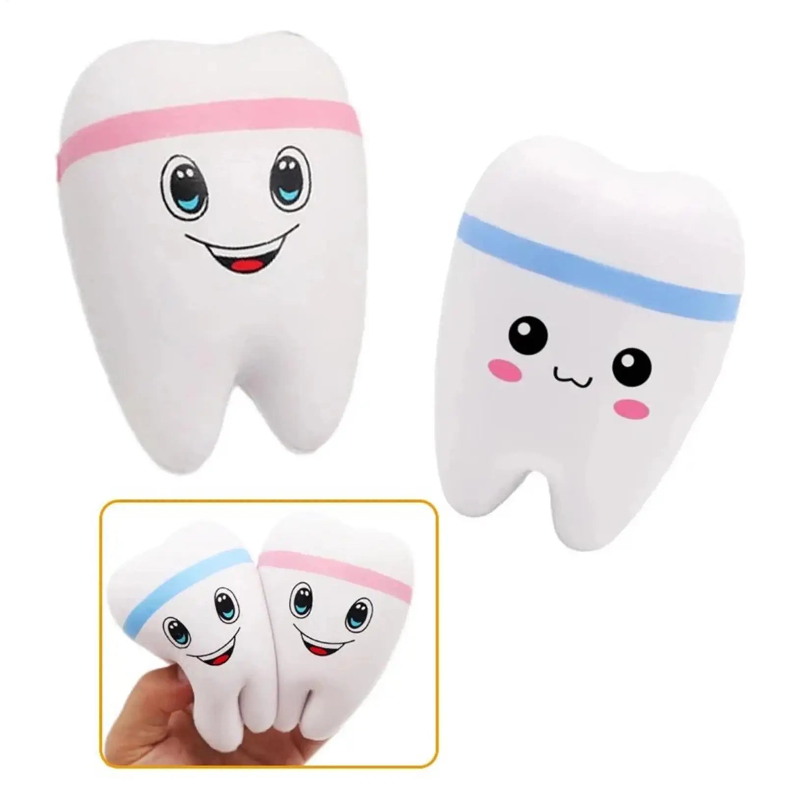Tooth Shape Slow Rebound Balls Squeeze Toys Sensory Stress Ball Soft