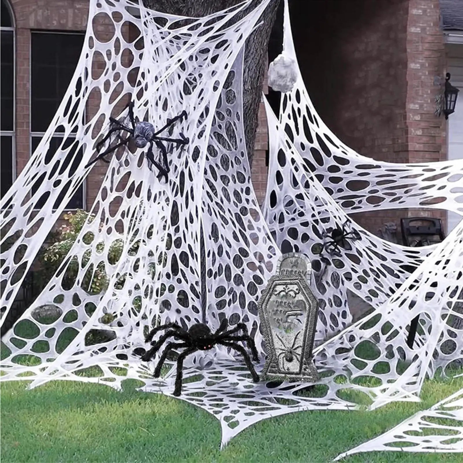 Halloween Creepy Cloth Halloween Gauze Spooky Spider Web Scene Prop Photo Booth Backdrop Horror Supplies For Branches Fence Zpaxo