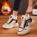 2025 Winter Chunky Sneakers Shoes Women Europe Heightening Dad Sport Zpaxo black 35(Foot 22.5cm) China Mainland