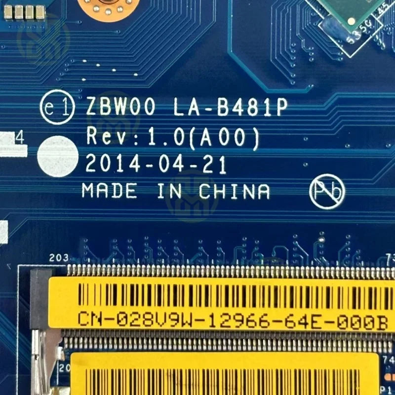 LA-B481P DELL 15R 3531 Laptop Motherboard 28V9W 028V9W CN-028V9W