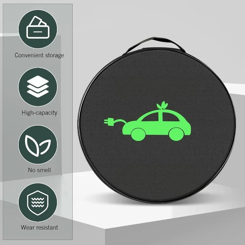 EV Charging Cable Organizer Bag – Waterproof Car Storage