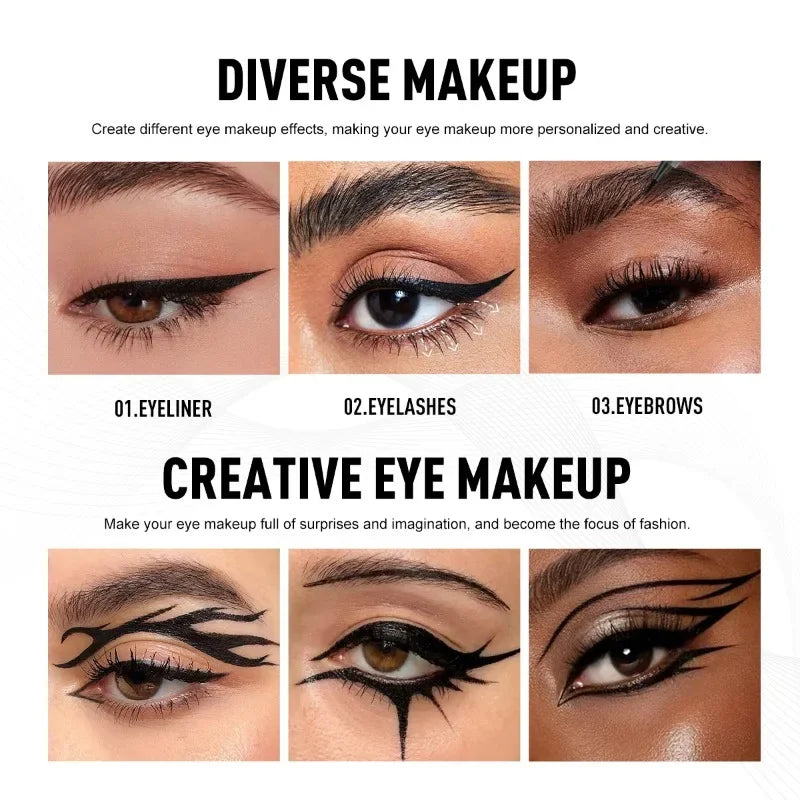 Liquid Eyeliner Eyebrow Pencil Anti-sweat Anti-fouling Lightweight Zpaxo