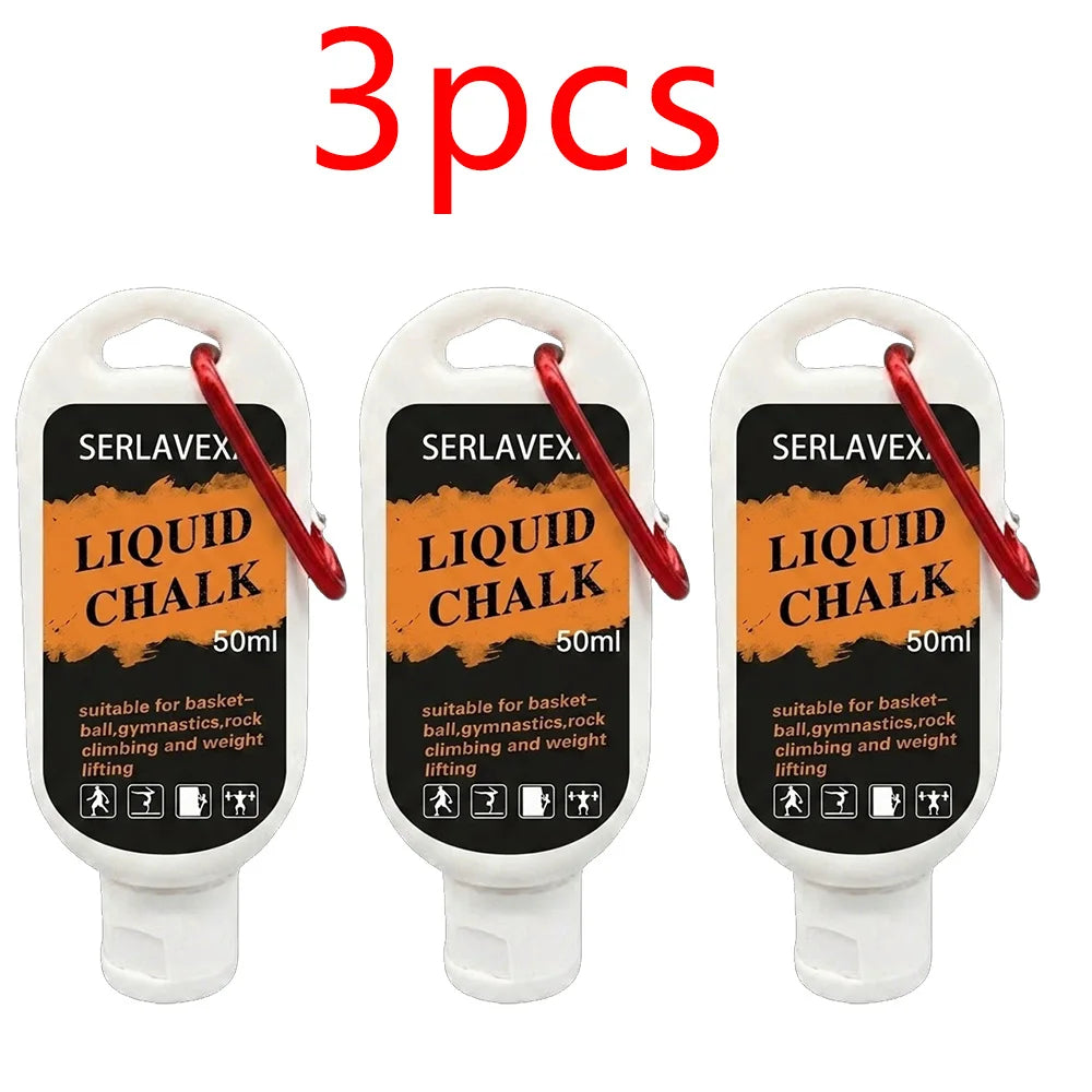 SERLAVEXA Liquid Chalk 100ml/50ml/30ml Professional Anti-Slip Magnesium Powder for Weightlifting Gym Basketball Climbing Zpaxo 150ml