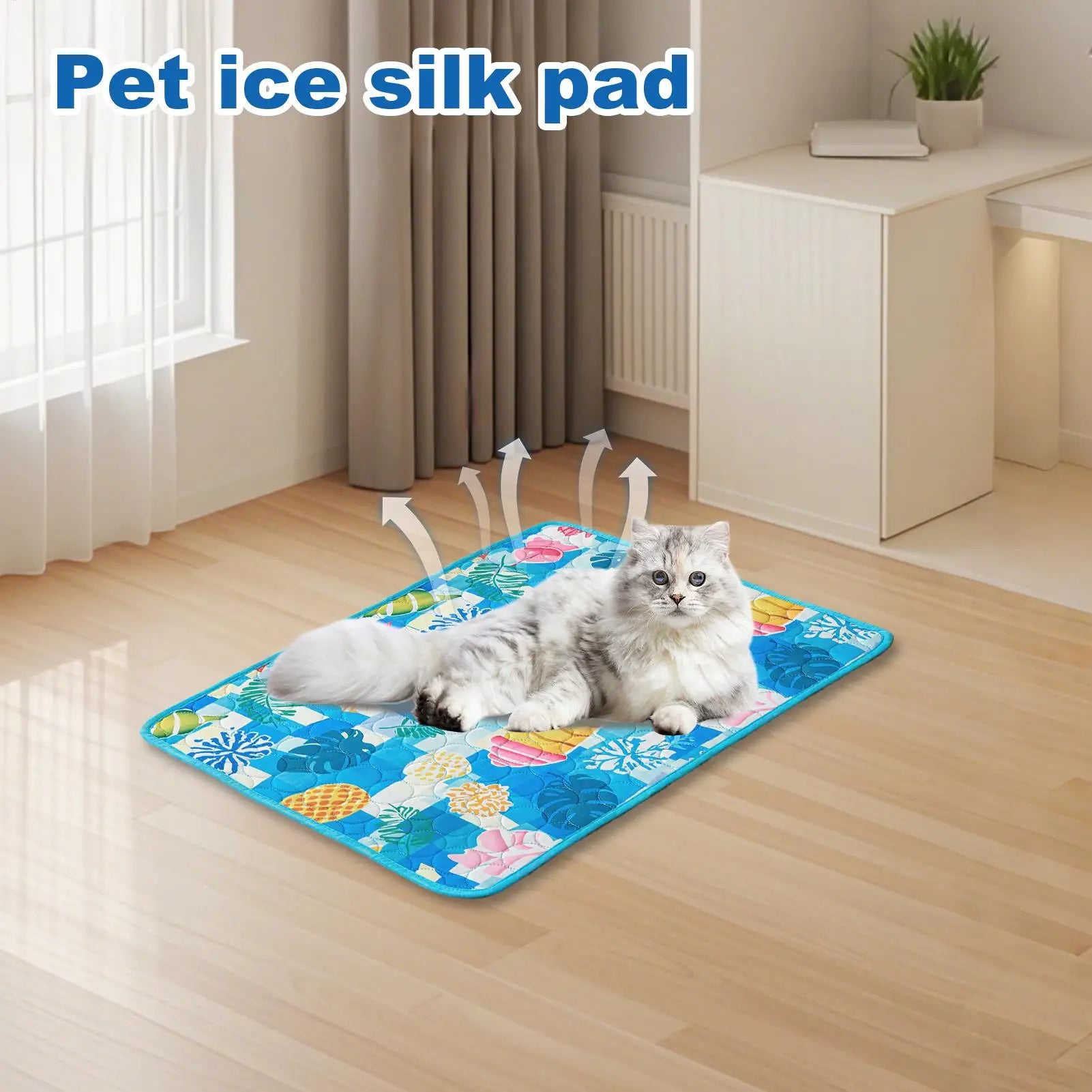 Pet Cooling Mat – Ice Silk Breathable Summer Pad for Dogs & Cats Pet Cooling Mat Zpaxo