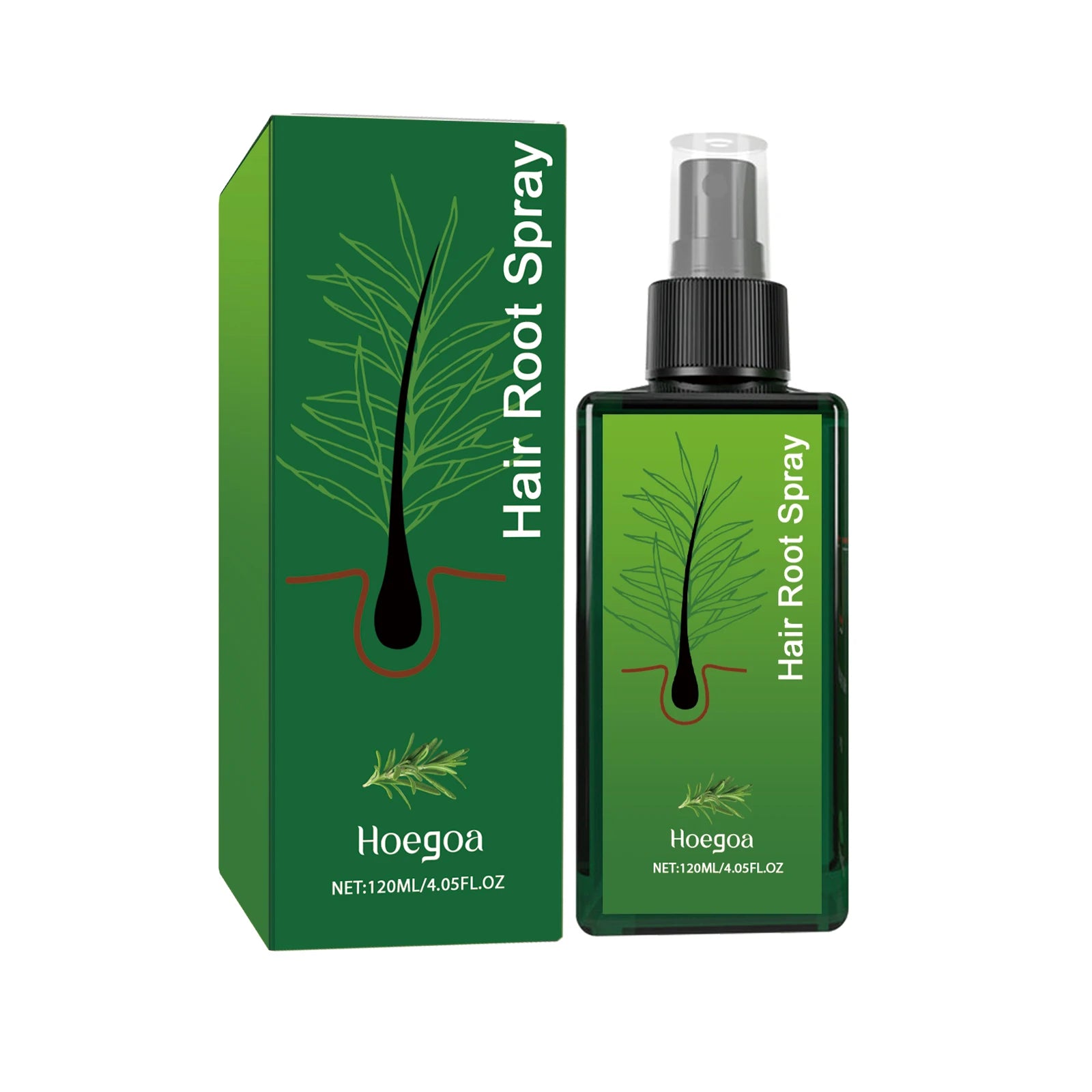 Rosemary Hair Growth Spray - Helps Strengthen Roots, Reduce Hair Loss, Nourish Dry Damaged Hair, Natural Essential Oil Treatment Zpaxo 120ml boxed