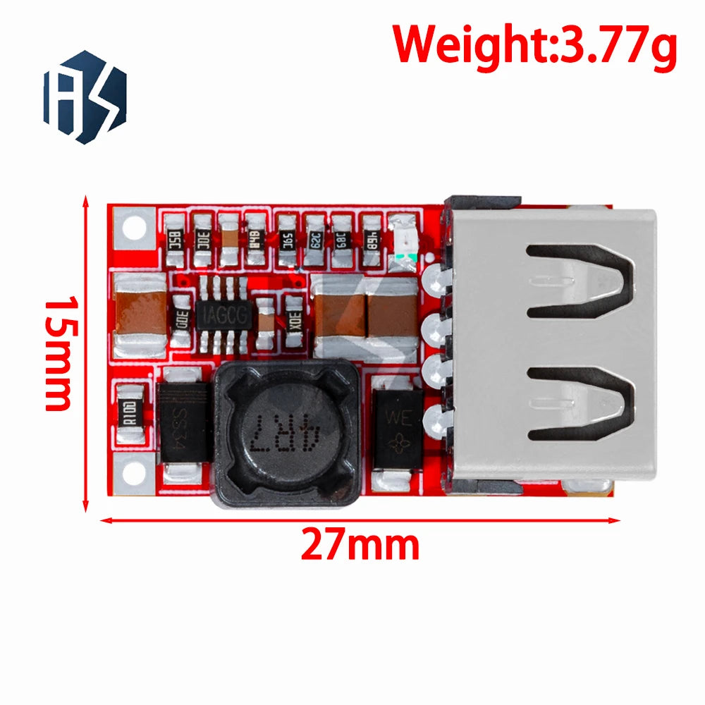 Fine 6-24V 12V/24V to 5V 3A CAR USB Charger Module DC Buck step down Converter 12v 5v power supply module Zpaxo
